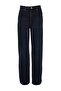Gece Mavisi Yüksek Bel Wide Leg Geniş Paça %100 Pamuk Non-Stretch Jeans TWOSS23JE00083 - 7