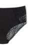 3-Piece Cotton Front and Back Lace High Waist Large Size Women's Panties - 7