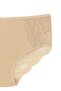 5-Piece Cotton Front and Back Lace High Waist Large Size Women's Panties - 7