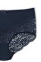 7-Piece Cotton Front Back V Lace High Waist Plus Size Women's Panties - 8
