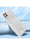 Samsung Galaxy M22 Case with Card Holder Wallet Camera Protection Transparent Colorless Flexible Silicone Cover - 4