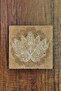 Natural Stone Coaster 15X15Cm Lotus Flower Printed Teapot Coaster-Pot Pan Coaster - 3