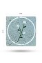 Blue Flower Printed Trivet - 15X15Cm Natural Stone Teapot Pan Coaster - 3