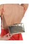 Gold Color Crinkled Patent Leather Evening Bag Evening Bag Engagement Wedding Bag - 3