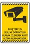 15X20Cm/Phosphor Composite/This Is a Workplace Security Camera Warning/V2-2