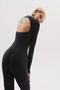 Scuba Fabric Clip-Finger Detail Back Detail Double Bodysut - 5