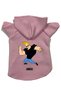 Hooded Fleece Sweatshirt Dog And Cat Outfit & Dress - Pink Johny Bravo