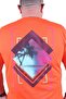 Large Size Crew Neck T-Shirt Paradise Island 23103 Orange - 4