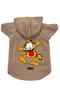 Hooded Fleece Sweatshirt Dog And Cat Outfit & Dress - Beige New Garfield