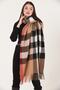 Double Sided Plaid Shawl - Shoulder Shawl - 2