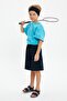 Boys' Lace-up Elastic Pocketed Soft Comfortable Lightweight 100% Cotton Combed Cotton Shorts - 6