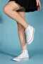 Unisex White Linen High Top Sneakers - 3