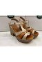 Casual Women's Sandals Genuine Leather Nude Tan - 2