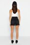Siyah Yüksek Bel City Boy Denim Şort TWOSS23SR00199 - 7