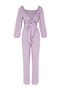 Lilac Woven Tie-Detail Blouse Pants Set TBESS23AU00072 - 7