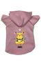 Hooded Fleece Sweatshirt Dog And Cat Outfit & Dress - Pink New Pikachu