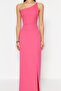 Fuchsia Bodycon Woven Woven Long Evening Dress Tprss23Ae00133 - 4