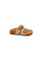 Unisex Beige Children's Slippers - 2