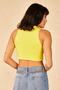 Women's Yellow Short Crop Blouse 20011056 - 4