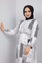 فستان رخامي من نسيج القطن الفسكوزي