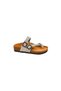 Children's Gray Genuine Leather Slippers - 2