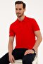 Men's Pomegranate Flower Slim Fit Polo Collar T-Shirt
