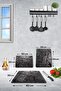 Set of 3 Anthracite Crystal| Glass Cutting Board - Glass Cutting Table - 2