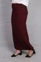 Women's Burgundy Pencil Skirt - 3