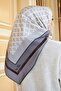 Basic Kreasyon Twill Eşarp Gri - 3