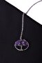 Amethyst Natural Stone Tree of Life Necklace Tky0041 - 2
