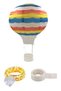 Ceiling Hanging Paper Balloon + 5 Mt Yellow Fairy Led + Transparent Balloon Adhesive
