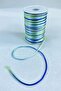 1 mm Flush Satin Thread Ribbon Thread Necklace Bracelet Thread Green Blue Shades Colorful 10 Meters – Knitting Thread –