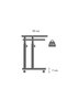 Laptop Stand and Desk with Adjustable Height and Keyboard - Atlantic Pine (Wheeled) Oval Edge - 4