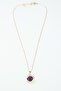 Amber Color Crystal Pendant Necklace - 3