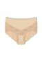 7-Piece Cotton Front Back V Lace High Waist Plus Size Women's Panties - 4