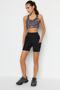 Black Restorer High Waist Pocket Detailed Knitted Sports Shorts/Short Leggings TWOAW21SR0033 - 3