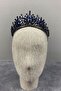 Navy Blue Adela Shiny Stone Henna and Bridal Tiara – Wedding & Henna & Wedding, Stylish Design, Women's Accessory - 8
