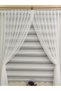 Patternless Honeycomb Backdrop 1-2 Sparse Pleated Greek Rope Double Breasted Tulle Curtain