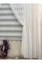 Patternless Honeycomb Backdrop 1-2 Sparse Pleated Greek Rope Double Breasted Tulle Curtain - 4