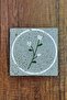 Blue Flower Printed Trivet - 15X15Cm Natural Stone Teapot Pan Coaster - 2