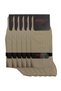 6 Pairs of Men's 100% Cotton Ecru Seamless Seasonal Diplomat Socks - 2