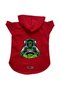 Hooded Fleece Sweatshirt Dog And Cat Outfit & Dress - Red Astronaut Frankenstein