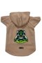 Hooded Fleece Sweatshirt Dog And Cat Outfit & Dress - Beige Astronaut Frankenstein