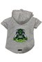 Hooded Fleece Sweatshirt Dog And Cat Outfit & Dress - Gray Astronaut Frankenstein