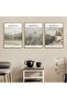 Set of 3 Natural Wood Laminated Frame Classic Works Abstract Claude Monet 30X40Cm 40X60Cm Hpn135