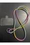 Stoned Colored Janjan Phone Neck Strap Crystal Stone Neck Phone Strap