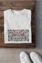 Patience - Oversized White t-shirt with Tile Patterned - 7