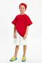Boys' Lace-up Elastic Pocketed Soft Comfortable Lightweight 100% Cotton Combed Cotton Shorts - 6