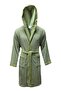 100% Cotton Unisex Yarn Dyed Knitted Bathrobe