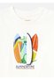 Men's and Baby's Printed T-Shirt Cream 1020 - 6